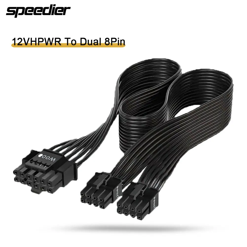 12VHPWR ATX3.0 PCI-E 5.0 Power - Dual 8Pin To 16Pin 12Vhpwr Cable 评论和价格