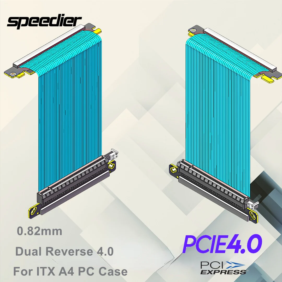 Double Reverse Pci-e 4.0 Riser - Itx Gpu Riser Pcie 4.0 16X 评论和价格
