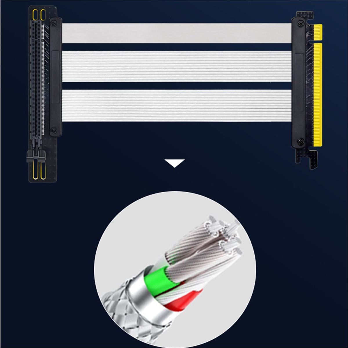 HDL PCIe 5.0 X16 Riser Cable f - Pcie 5.0 Gpu Riser Cable 评论和价格