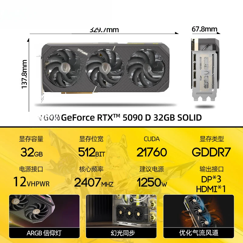 GeForce RTX 5090 D 32GB SOLID  - Rtx 5090 32Gb 评论和价格