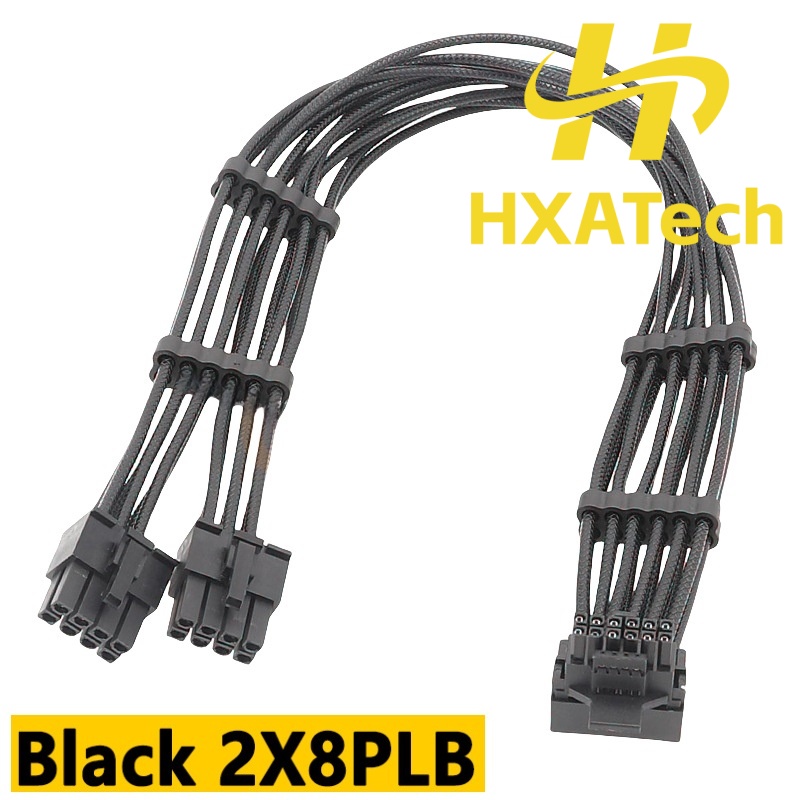 HXATech- 2x8PIN 3X8PIN 4X8PIN  - Dual 8Pin To 16Pin 12Vhpwr Cable 评论和价格