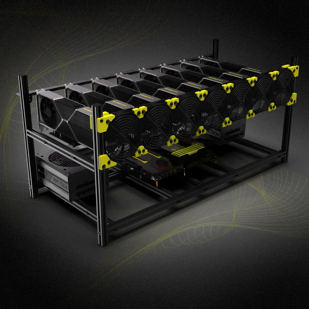1pc 8 GPU Graphics card Alumin - Gpu Mining Rig Frame 8 Gpu 评论和价格