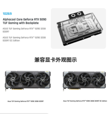 Alphacool Core GPU Water Block - Rtx 5090 32Gb 评论和价格